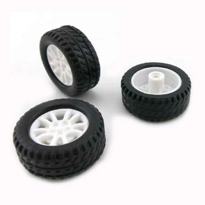 10pcs Toy Car Wheels 20mm Rubber Tire for DIY Model Accessories