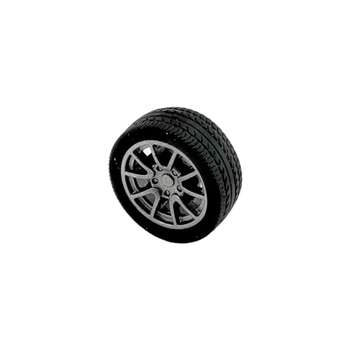 12PCS Toy Wheel RC Car Rubber Tire Wheel with Round Rod Shaft Axles for RC Car Truck Robot Boat Helicopter DIY Model Toy Building Project (2.5x25mm) - style: 2.5x25mm
