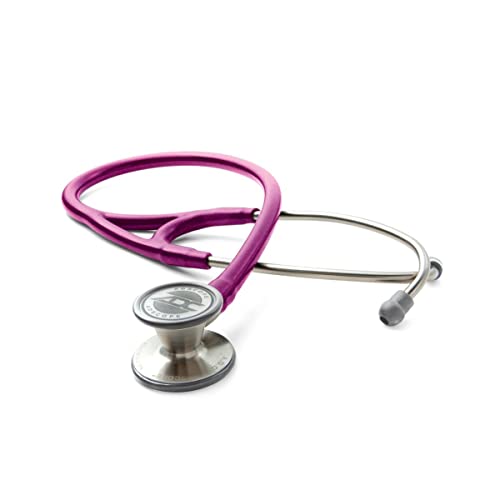ADC Adscope 601 Convertible Cardiology Stethoscope, AFD Tunable Technology - color: Metallic Raspberry