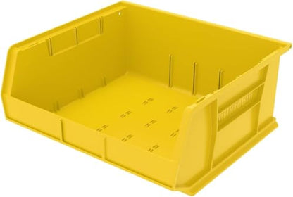 Akro-Mils 30250 AkroBins Plastic Storage Bin Hanging Stacking Containers, (15-Inch x 16-Inch x 7-Inch), Yellow, (6-Pack) - color: Yellow