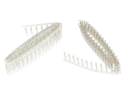 100PCS 2.54mm 18-24awg Male Pin Crimp Terminal Connector + 100PCS Female Pins Connector Kits for Dupont Jumper Wire Cable - color: 100PCS Male and 100PCS Female