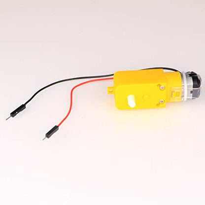 Gebildet 6pcs DC3V-12V DC Prewired Geared Motor for Four-Wheel Drive Toy Car/Robotic Body/Aircraft Toys.Batch Number:Double Axis 1:48 - style: motor with wire