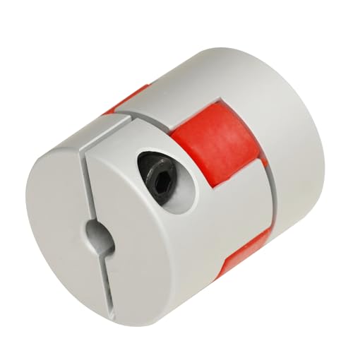 Flexible Shaft Coupling OD 20mm Length 25mm Bore 06mm to 10mm, Aluminum Alloy Anodized Coupler for CNC Routers, 3D Printers, and Automation Equipment - size: 06mm-10mm