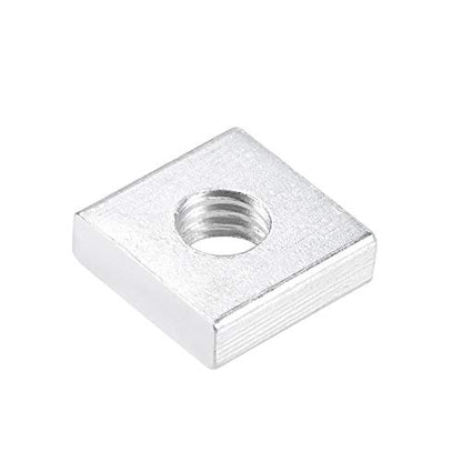 uxcell Square Nuts, M6x13mmx4mm Zinc-Plated Metric Coarse Thread Assortment Kit, 25 Pcs - size: M6x13mmx4mm