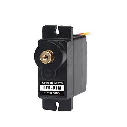 9G Servo Micro servo Metal Gear Motor Anti Blocking Servo for Robots DIY, LFD-01M, 1PCS - style: 1PC