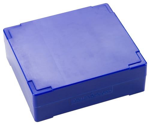 Caplugs Evergreen 258-5811-B10 HS2L Series Slide Storage Mailing Box, 25 Places, Mailing Box for Safely Shipping Microscope Slides, Styrenic Thermoplastic Polypropylene, Blue, 20 Pack (2585811B10E1)