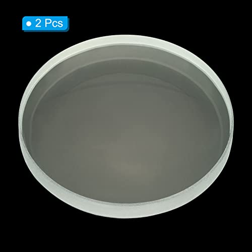 PATIKIL 8" (200mm) Focal Length Double Concave Lens, 2 Pack 50mm Diameter 5mm Height Glass Optically Polished Round Edges Lens for Physics Experiment, Clear - size: 20cm