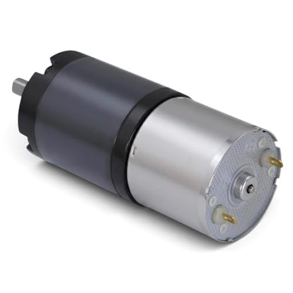 12V DC 30RPM Planetary Gear Motor, High Torque Electric Motor, 36mm Diameter Gearbox, 6mm D-Shaft, Low Noise Speed Reduction Geared Motor (12V, 30 RPM - 6mm Shaft) - size: 30 RPM - 6mm Shaft