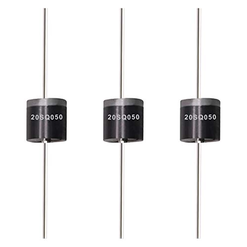 Tnisesm 20 Pcs 20SQ050 20A 50V Schottky Blocking Diode, Rectifiers Diode,Diode Axial Kit for Solar Panel - color: 20SQ050-20PCS