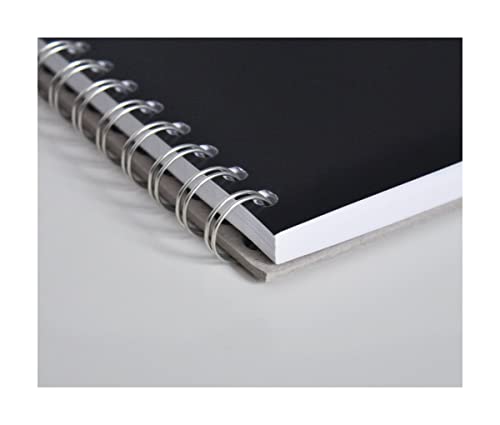 Vela Sciences Advanced W7-B Expanded Wirebound Lab Notebook, 9.25 x 11.75 in (23.5 x 30 cm), 144 Pages, Double Wire Looped, 70lb Heavyweight Paper (1-Pack, Grid) - style: Grid
