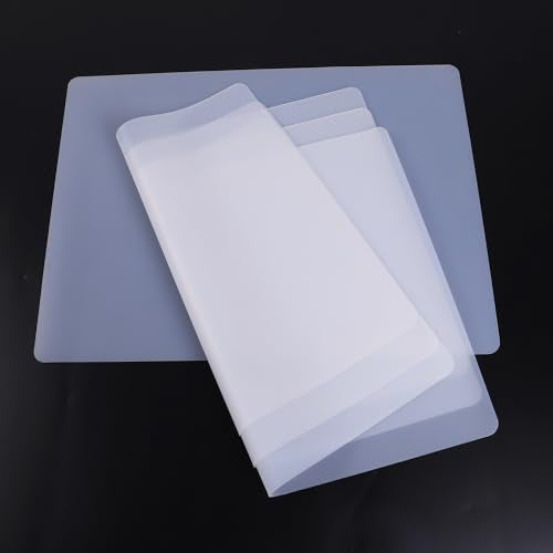 Small Clear Silicone Crafts Mats: Non-Slip Heat Resistant 11.8"W x 15.75"L - color: Translucent(4pcs), size: 11.8"W x 15.75"L