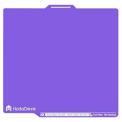 Cool Plate for Lab X2D/P2S/P1S/P1P/A1/X1C Low Temperature Cold Build Plate - color: Purple, size: P2S/P1S/P1P/X2D/X1C/A1