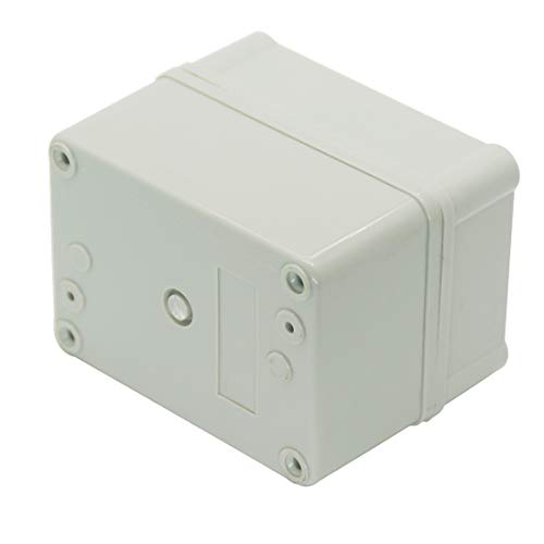 Zulkit Junction Box ABS Plastic Dustproof Waterproof IP67 Junction Boxes Universal Electrical Project Enclosure DIY Electronic Project Box Grey 4.33 x 3.15 x 3.35 inch (110 x 80 x 85 mm) - size: 4.33" x 3.15" x 3.35"
