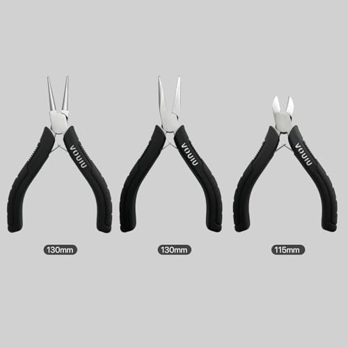 VOUIU 3-Piece Jewelry Pliers Set Jewelry Making Tools