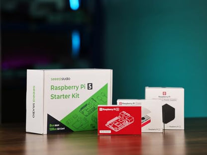 Seeed Studio Raspberry Pi 5 Starter Kit - 4GB RAM，128GB Micro SD Card pre-Loaded with 64-bit Raspberry Pi OS - size: 4GB Starter Kit