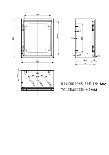 IP65 Weatherproof Stainless Steel Box Wall-Mounted Electronic Equipment Enclosure Box with Mounting Plate and Wall Bracket (12'' x 10'' x 6'')… - size: 12" x 10" x 6"