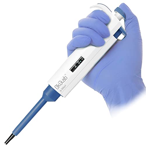 Single-Channel Micropipette, 5-50μl, Manual Adjustable Mechanical Pipette, High-Accurate, Variable Volume, Autoclavable, TPMP50A1