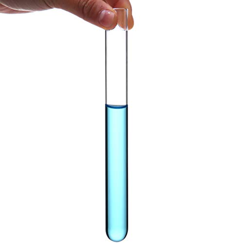 10Pcs 18x150mm Borosilicate Glass Test Tube 25ml OD 18mm Length 150mm
