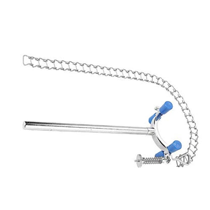 Lab Chain Clamp, Akozon Stainless Steel Laboratory Beaker Chain Clamp Clip for 80-150mm Dia Beaker Container or Flask Chemical Equipment