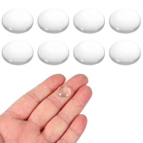 PATIKIL 8 Pack Convex Lens,14mm OD 20mm Focal Length Optical Lenses - size: 14mm OD x 4.1mm H x 20mm Focal L