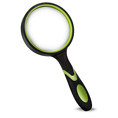 Wapodeai Magnifying Glasse, Magnifying Glass 10X Handheld Reading Magnifier - color: Green