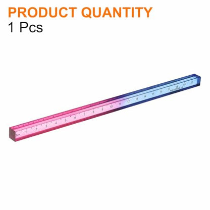 HARFINGTON Acrylic Clear Straight Rulers 20cm Metric,Blue-Pink - color: Blue-Pink, size: 20cm