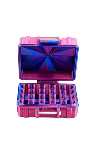 20 Slot 3 ml Vial Case| Medium Organizer| Organizer for GLP-1, Peptides, Research - color: Black