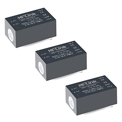 Mini Step-Down Power Supply Module, Intelligent Home Switching Power Module AC-DC Isolated Power Module 220v to 3.3v, HLK-PM03 DC Power Module AC DC Converter 220V to 3.3V（3PCS） - style: HLK-PM03