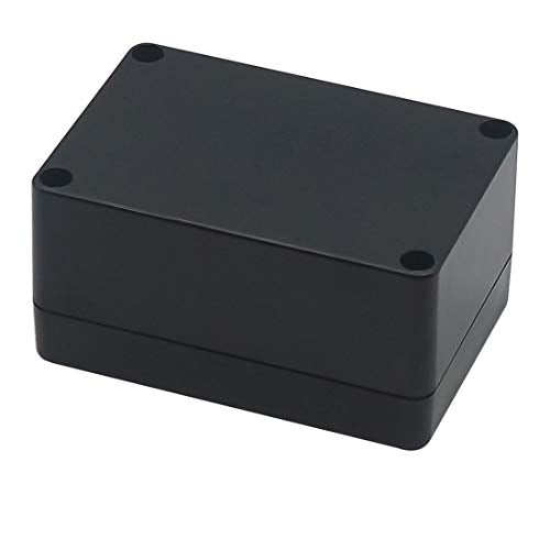 Junction Box, Zulkit Project Box IP65 Waterproof Outdoor Box ABS Plastic Electrical Boxes Electronic Enclosure Black 3.94 x 2.68 x 1.97 inch (100X68X50mm) (Pack of 2) - size: 3.94" x 2.68" x 1.97"(Pack of 2)