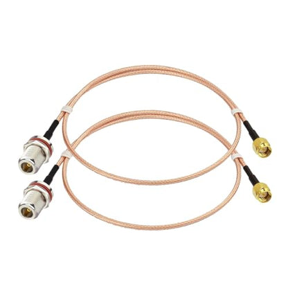 Superbat SMA to N Adapter 2ft RG316 SMA Male to N Female Bulkhead Cable - size: 2ft, style: sma male to n female
