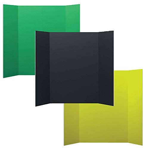 Flipside Products 36” x 48” Foam Project Boards for Presentations, Science Fair, School Projects, Event Displays and Trifold Picture Board - Assorted Colors 3/16'' Thcik - 3 Pack - color: Assorted, style: 3 Pack