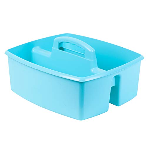 Storex Industries 13" x 11" x 6.375" Large Caddy, Teal - color: Teal, size: 1-Pack, style: Large
