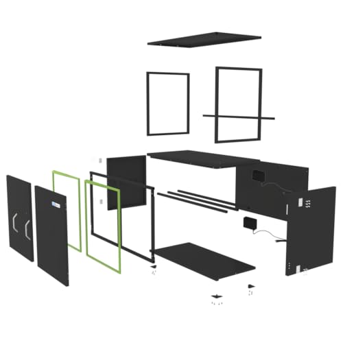 300L 3D Printer Filament Dry Cabinet with Active Dehumidifier - color: 300l Black