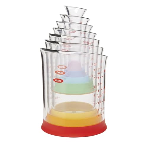 OXO Good Grips 7-Piece Nesting Measuring Beaker Set - Multicolored - size: 7-Piece