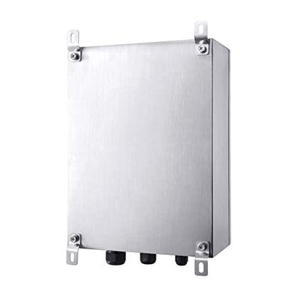 IP65 Weatherproof Stainless Steel Box Wall-Mounted Electronic Equipment Enclosure Box with Mounting Plate and Wall Bracket (16'' x 12'' x 6'')… - size: 16" x 12" x 6"