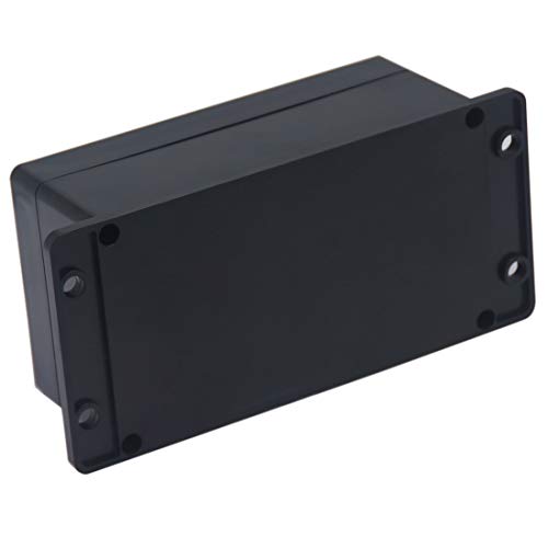 2 Pack Project Box IP65 Waterproof Junction Box ABS Plastic Black Electrical Boxes DIY Electronic Project Case Power Enclosure with Fixed Ear 6.22 x3.54 x2.36 inch(158x90x60mm) - size: 6.22"x3.54"x2.36"(2Pcs)