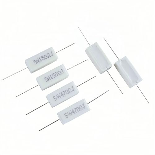 30 Values 60 Pieces Cement Resistor KIT 5W (100 Ohm - 100K Ohm) - style: 100 ohm-100K ohm 60PCS