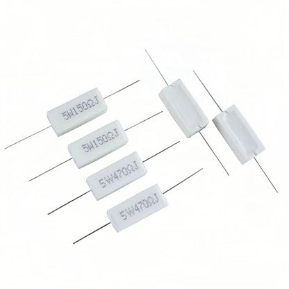 30 Values 60 Pieces Cement Resistor KIT 5W (100 Ohm - 100K Ohm) - style: 100 ohm-100K ohm 60PCS