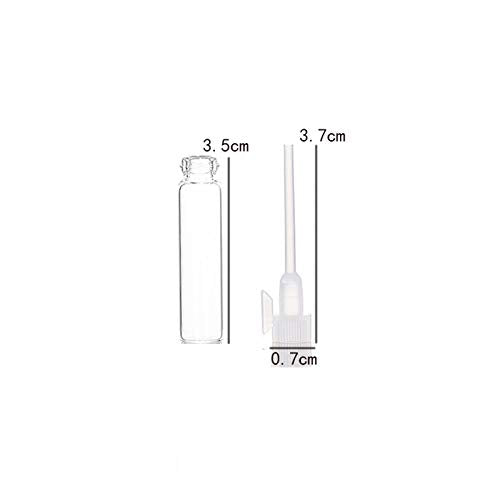Glass Perfume Sample Bottle Vials, 100PCS, 1ml, 1/4 Dram