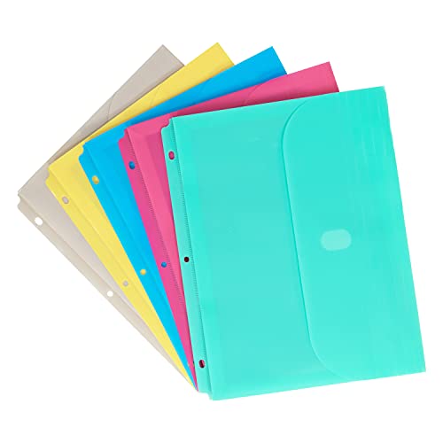 C-Line Super Heavyweight Poly Binder Pockets, Assorted, 36/Pack (58730)