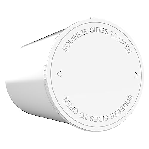 Dragon Chewer 160 Dram CR Plastic Packaging Pop Top Containers - Child Resistant Travel Holder Vial Bottles - 33 qty (White) - color: White