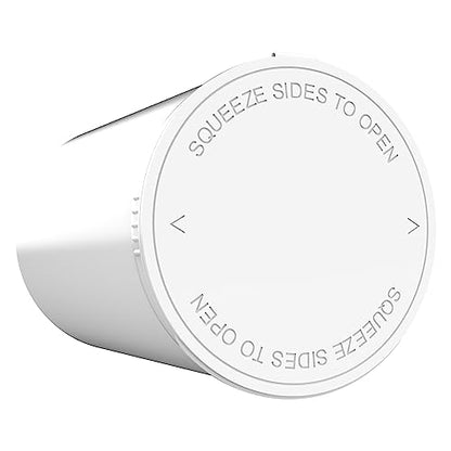 Dragon Chewer 160 Dram CR Plastic Packaging Pop Top Containers - Child Resistant Travel Holder Vial Bottles - 33 qty (White) - color: White