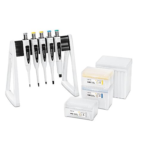 Sartorius LH-728677, Proline Plus Pipette Multipack with 100-1000 µl/500-5000 µl/1-10 ml Proline Plus Pipettes, 10-1000 µl/0.1-5 ml/1-10 ml Optifit Tip Rack, x3 Linear Stand & Pipette Holder
