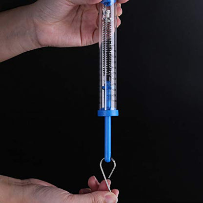 Dynamometer Spring Scale Transparent Spring Balance Hanging Tube Spring Scale 2.5N/10N for Physical Eperiment Stable