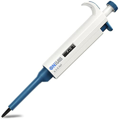 ONiLAB Single Channel Adjustable Pipettor, Micropipette 0.1-2.5μL - size: 0.1-2.5μl