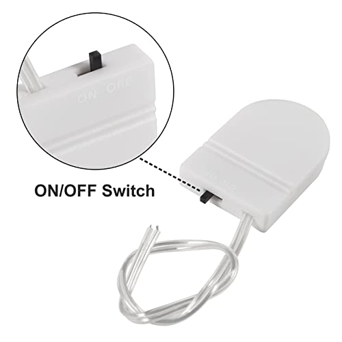 Alinan 5pcs Button Battery Holder Coin Cell Battery Holder with Switch CR2032 1 X 3V Battery Holder Battery Storage Boxes Cover with Wires On ON-Off Switch Socket Container (White) - color: White