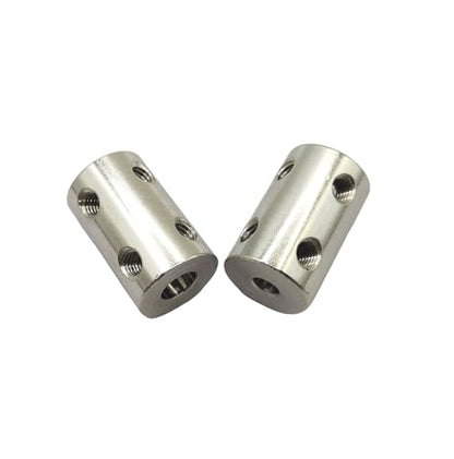 5Pcs 4mm to 6mm Shaft Coupler Connectors,Steel Coupler Rigid Couplings Adapter with Screws for CNC Machine 3D Printer RC Motor Accessories and DIY - size: 4mm to 6mm