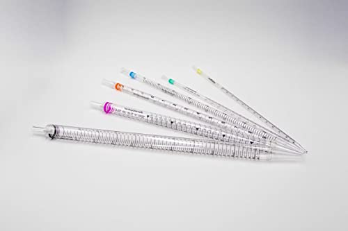 1ML Disposable Sterile Serological Pipettes Individually Wrapped Pack of 50 - size: 1ML