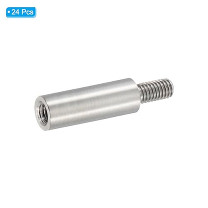 PATIKIL 24pcs M3 Standoffs, M3 13+6mm Spacer Standoffs Steel Threaded Standoffs Screws Kit 3mm ID 5mm OD Metric Male Female Thread Adapters for Circuit Board PCB RC Drones Motherboard - size: 13+6mm L