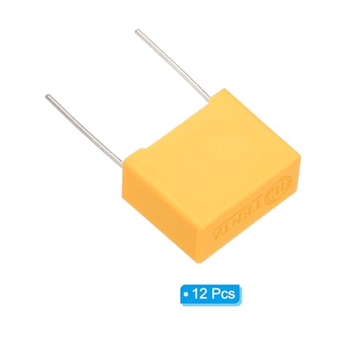 PATIKIL Safety Capacitors 12Pack 0.33uF AC 275V 15mm Pin Pitch 18x14x8mm - size: 15mm Pin Pitch, style: 0.33uF